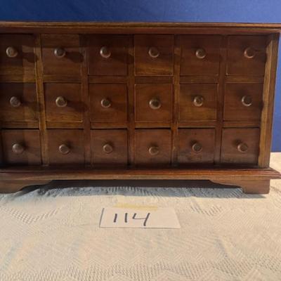 18 Drawer Wooden Chest