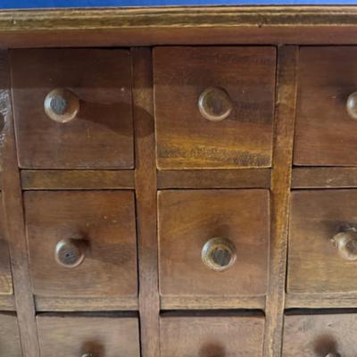 18 Drawer Wooden Chest