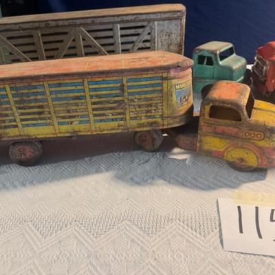 Vintage Metal Trucks and Trailers