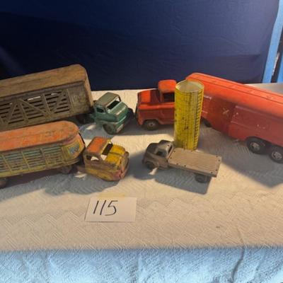 Vintage Metal Trucks and Trailers