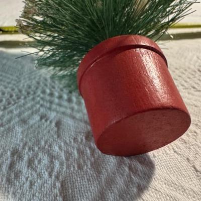 Bottle Brush Trees and Santa