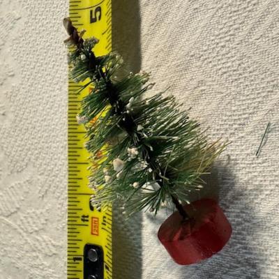 Bottle Brush Trees and Santa