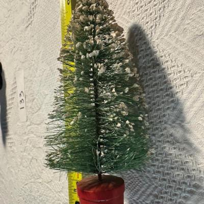Bottle Brush Trees and Santa