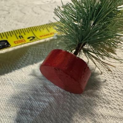 Bottle Brush Trees and Santa