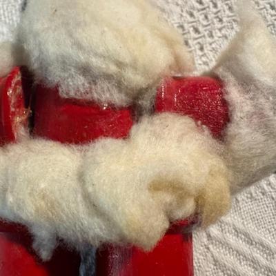 Bottle Brush Trees and Santa