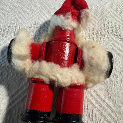 Bottle Brush Trees and Santa