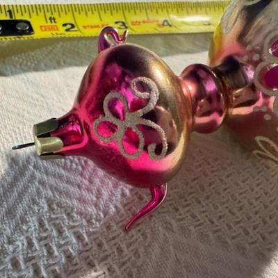 3 Glass Ornaments