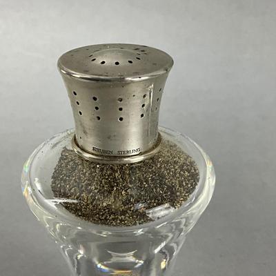 D755 Vintage Steuben Crystal Shaker with Small Steuben Shot Glass