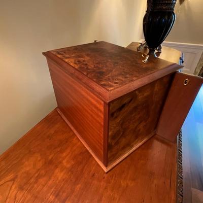 Agresti Locking Briarwood Jewelry Box - Florence, Italy