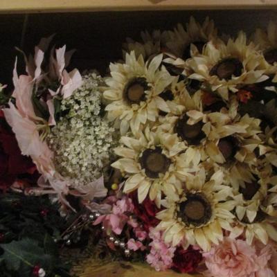 Artificial Flowers For Home Decor Or Crafting Lot E