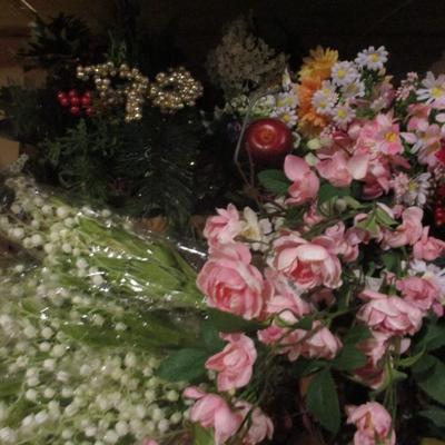 Artificial Flowers For Home Decor Or Crafting Lot E