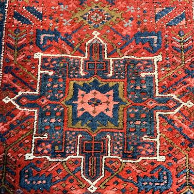 U761 Antique Heriz Oriental 13' Runner Rug