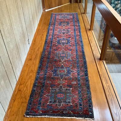 U761 Antique Heriz Oriental 13' Runner Rug