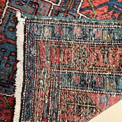 U761 Antique Heriz Oriental 13' Runner Rug