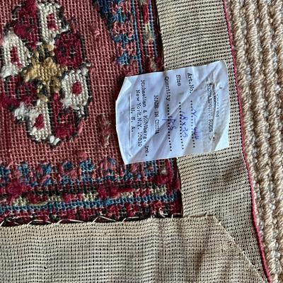 UA762 Small Oriental Design Needlepoint Rug 2' x 3'6"