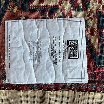 UA762 Small Oriental Design Needlepoint Rug 2' x 3'6"
