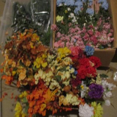 Artificial Flowers For Home Decor Or Crafting Lot T