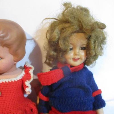 Vintage Porcelain & Plastic Dolls Lot 68