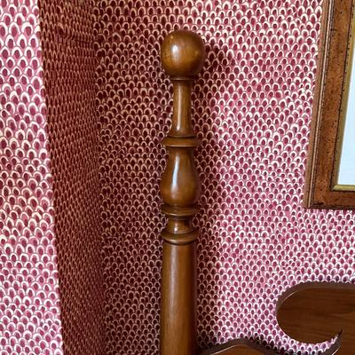 UA765 Pair of Walnut Twin Cannonball Style Beds