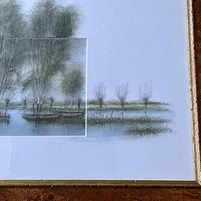 UA767 Original Watercolor of Landscape by John Verbroeck