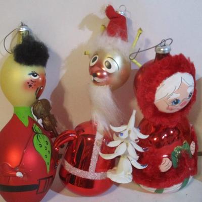 Vintage Glass Christmas Ornaments