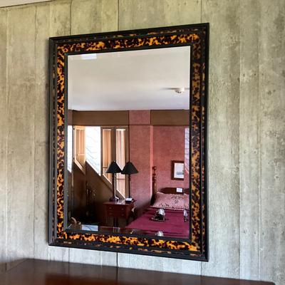 UA771 Tortoise Design Beveled Wall Mirror
