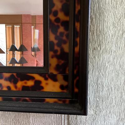 UA771 Tortoise Design Beveled Wall Mirror