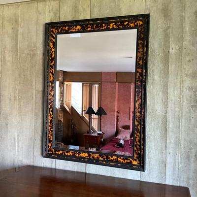 UA771 Tortoise Design Beveled Wall Mirror