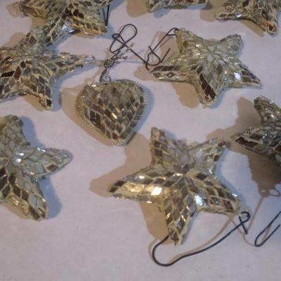 Vintage Glass Birds Mirror Christmas Tree Ornaments Lot 83