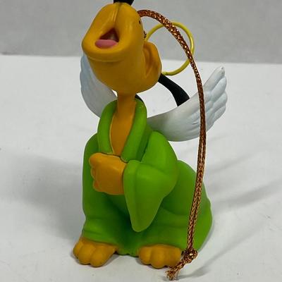 Grolier Pluto Singing Angel Christmas Ornament Disney 1990s Vtg RARE