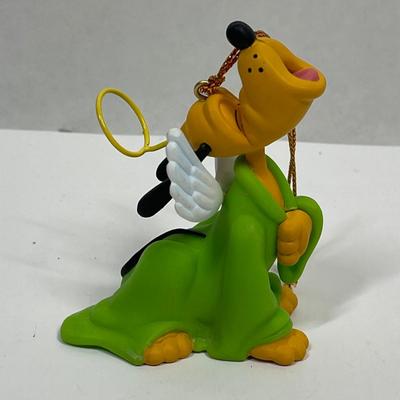 Grolier Pluto Singing Angel Christmas Ornament Disney 1990s Vtg RARE