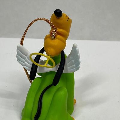 Grolier Pluto Singing Angel Christmas Ornament Disney 1990s Vtg RARE