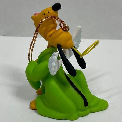 Grolier Pluto Singing Angel Christmas Ornament Disney 1990s Vtg RARE