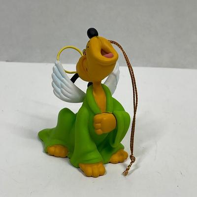 Grolier Pluto Singing Angel Christmas Ornament Disney 1990s Vtg RARE