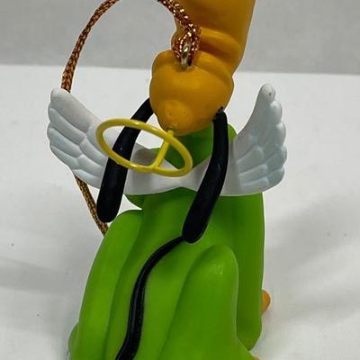 Grolier Pluto Singing Angel Christmas Ornament Disney 1990s Vtg RARE