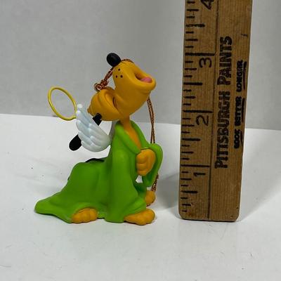 Grolier Pluto Singing Angel Christmas Ornament Disney 1990s Vtg RARE
