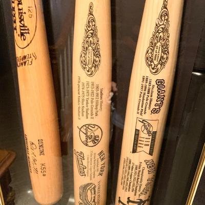 3 Special Edition Baseball Bats Louisville Slugger Paul O'Neill Yankees New York Giants