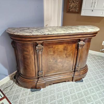 Clean Heavy Marble Top Bar 68x21x43
