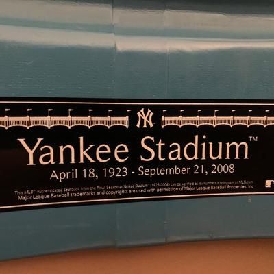 Authentic Seat Back From Yankee Stadium