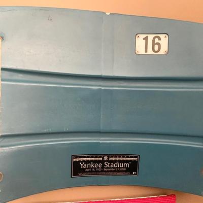 Authentic Seat Back From Yankee Stadium