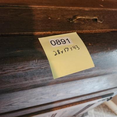 Antique Oak Ice Chest 28x17x43