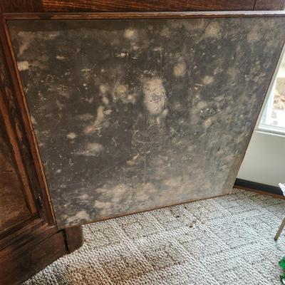 Antique Oak Ice Chest 28x17x43