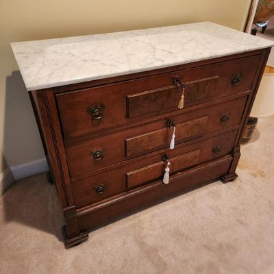 Marble Top Cottage Dresser 40x17x30