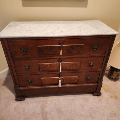 Marble Top Cottage Dresser 40x17x30