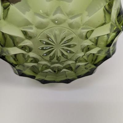 Anchor Hocking Fairfield Berry Bowl & Nappy Bowl Avocado Green