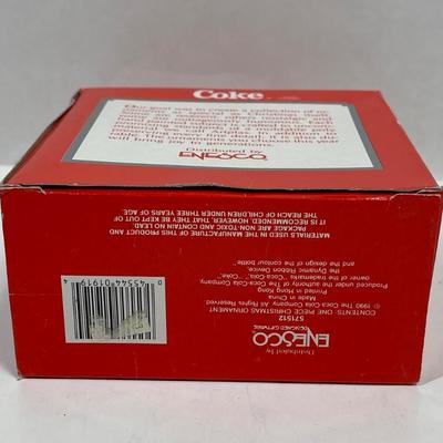 Enesco Coca-Cola 1990 "Have a Coke and a Smile" NEW in original box