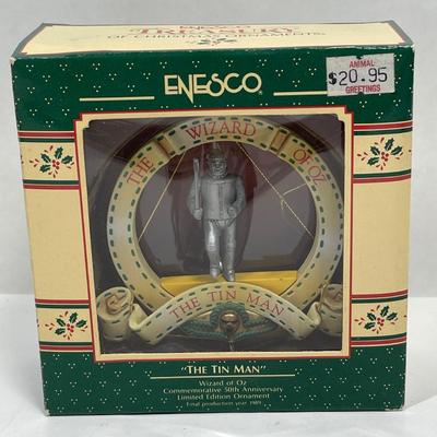Enesco NEW in pkg Christmas Tree Ornament Wizard of Oz Tin Man