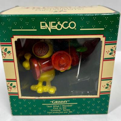 Enesco NEW in pkg Christmas Tree Ornament Grimmy - Just What I wanted