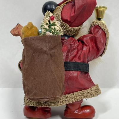 Disney's Mickey Mouse in Santa Suit Christmas Tree Fabric Mache Ornament by Kurt Adler