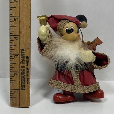 Disney's Mickey Mouse in Santa Suit Christmas Tree Fabric Mache Ornament by Kurt Adler